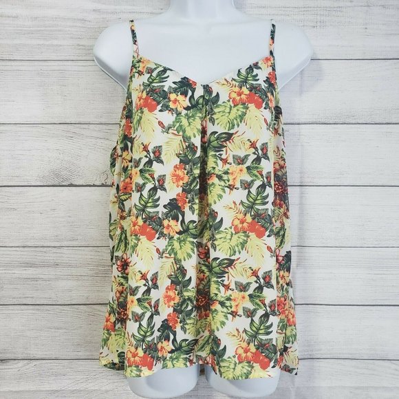 Skies Are Blue Tops - 6/$30 Skies Are Blue Large Floral Tank Top
